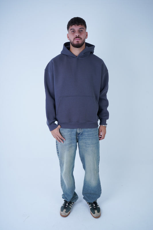 Dark Grey Relaxed Fit Hoodie