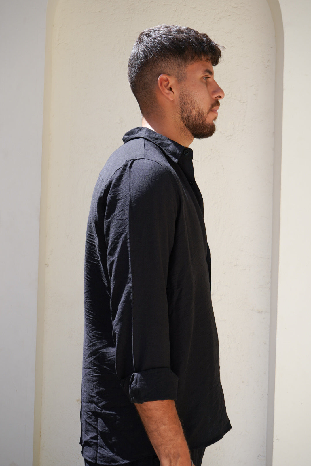 Black Linen Shirt