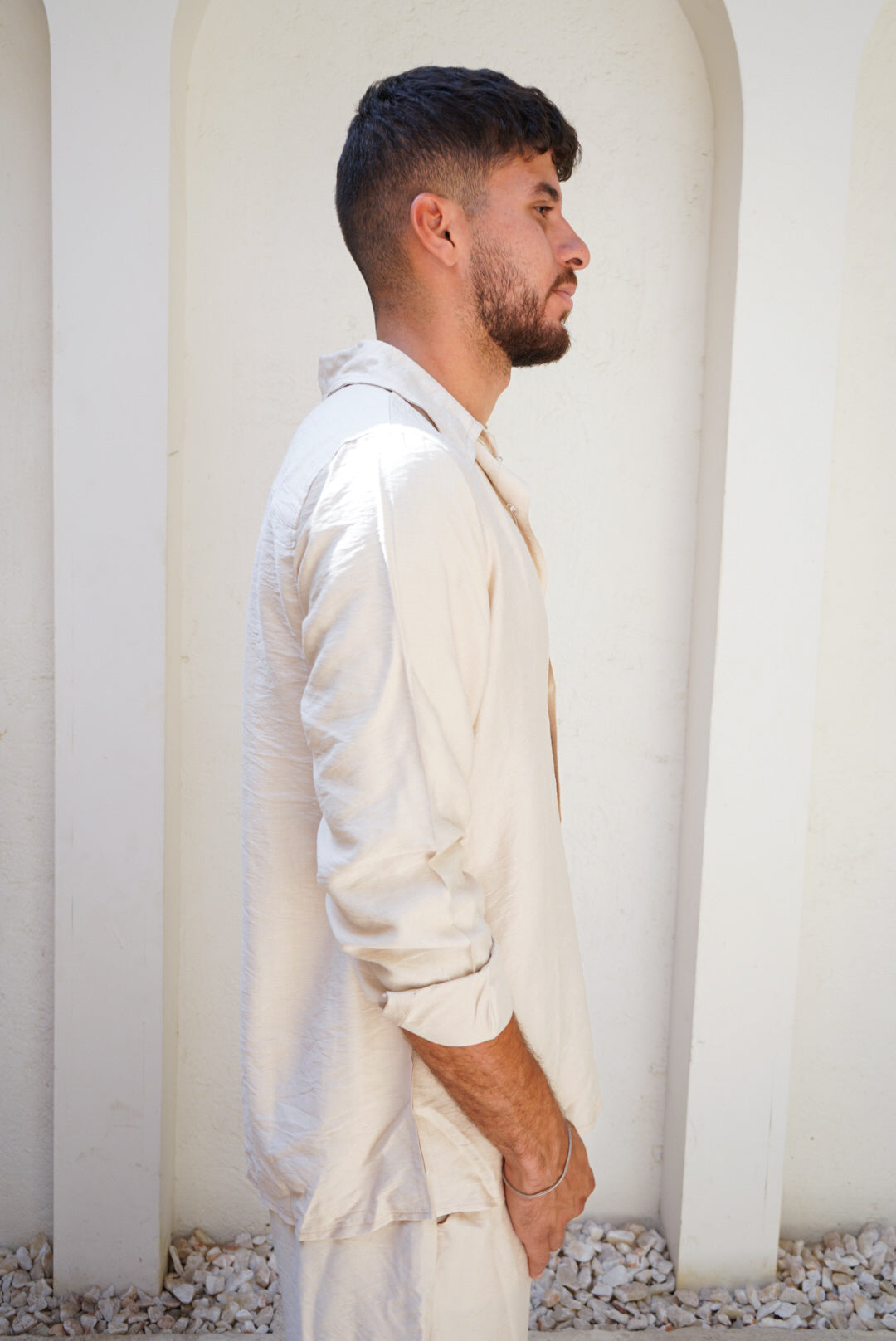 Beige Linen Shirt