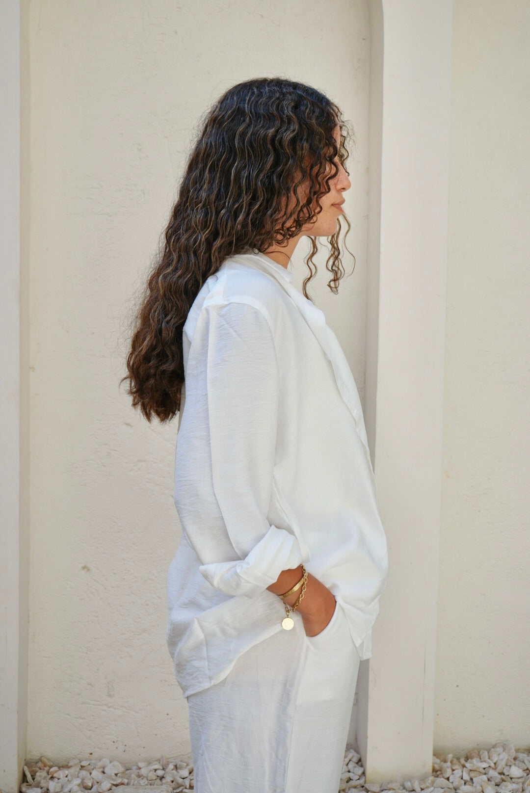 White Linen Shirt
