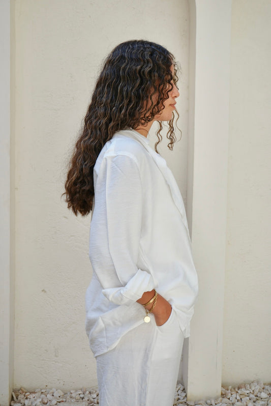 White Linen Shirt