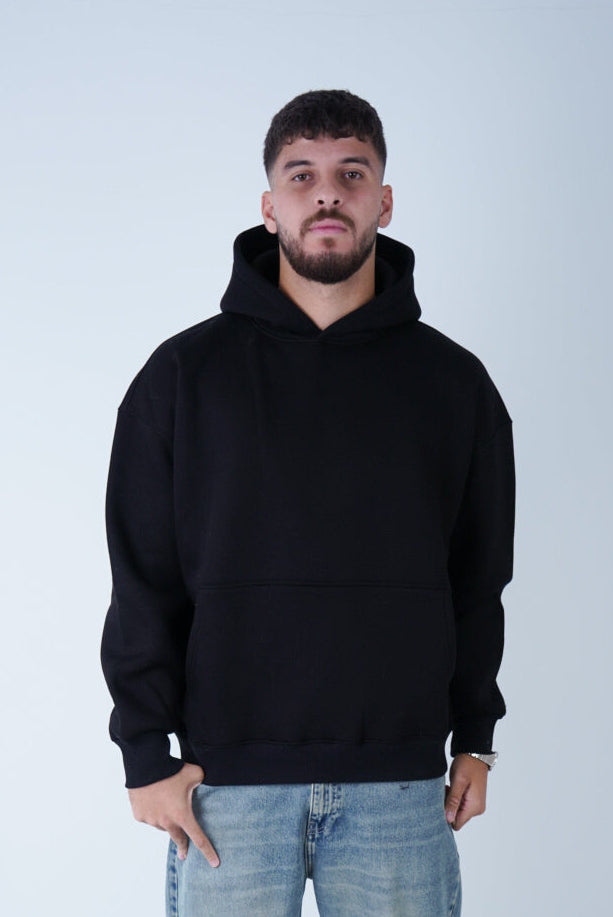 Black Relaxed Fit Hoodie