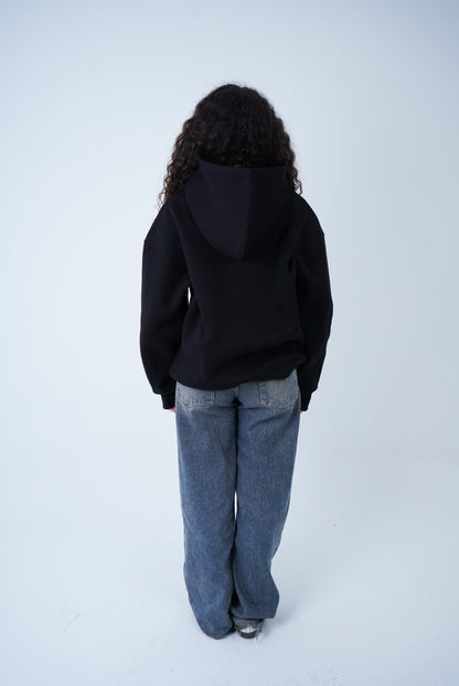 Black Relaxed Fit Hoodie