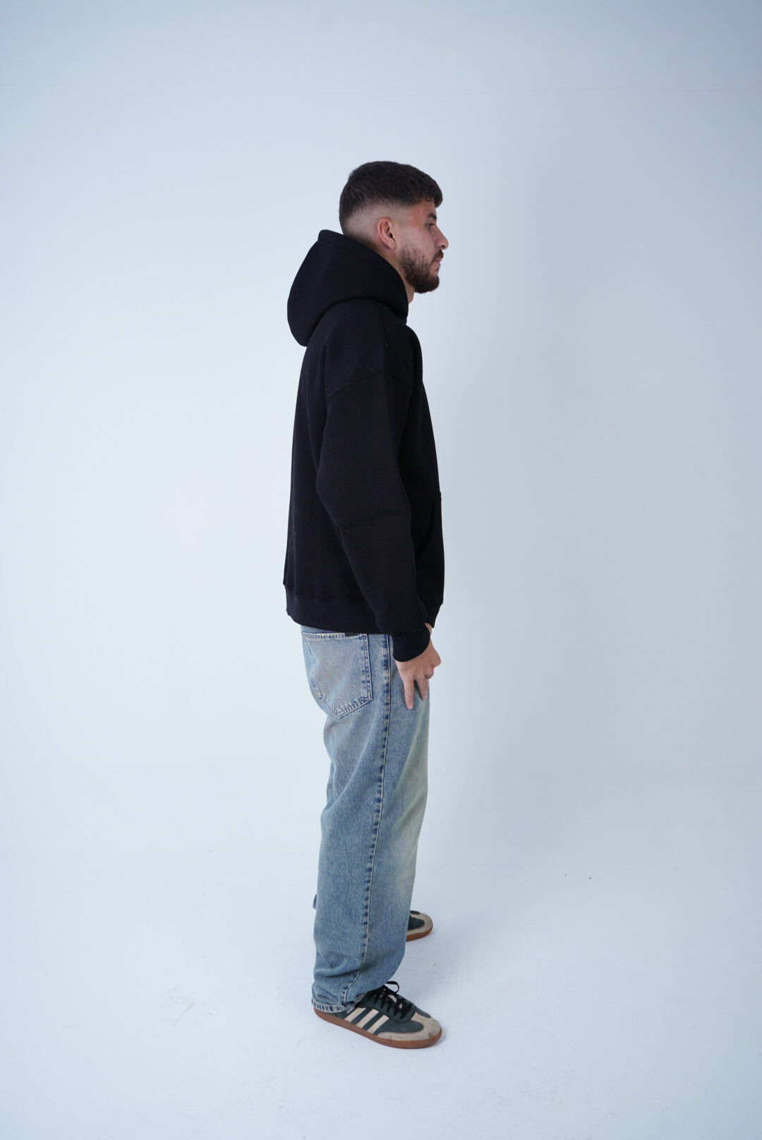 Black Relaxed Fit Hoodie