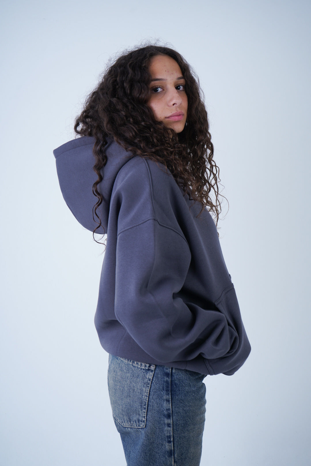 Dark Grey Relaxed Fit Hoodie