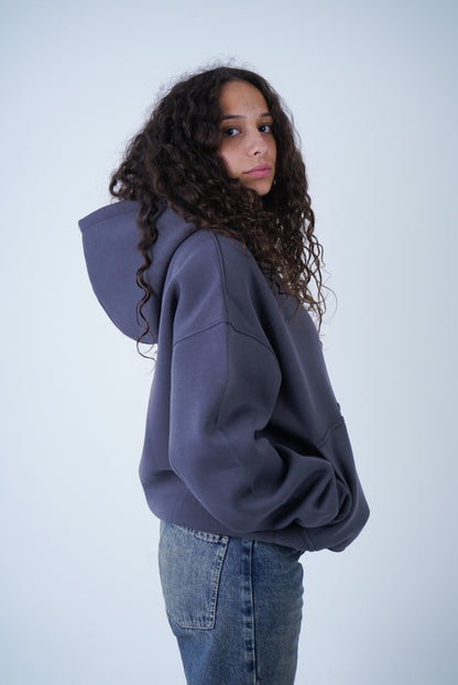 Dark Grey Relaxed Fit Hoodie