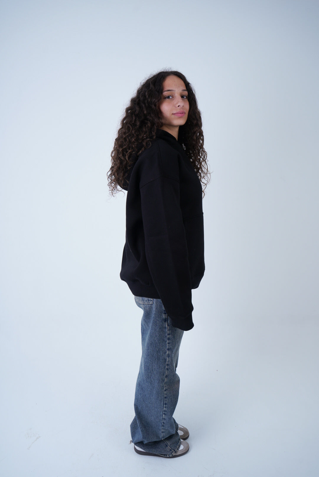 Black Relaxed Fit Hoodie