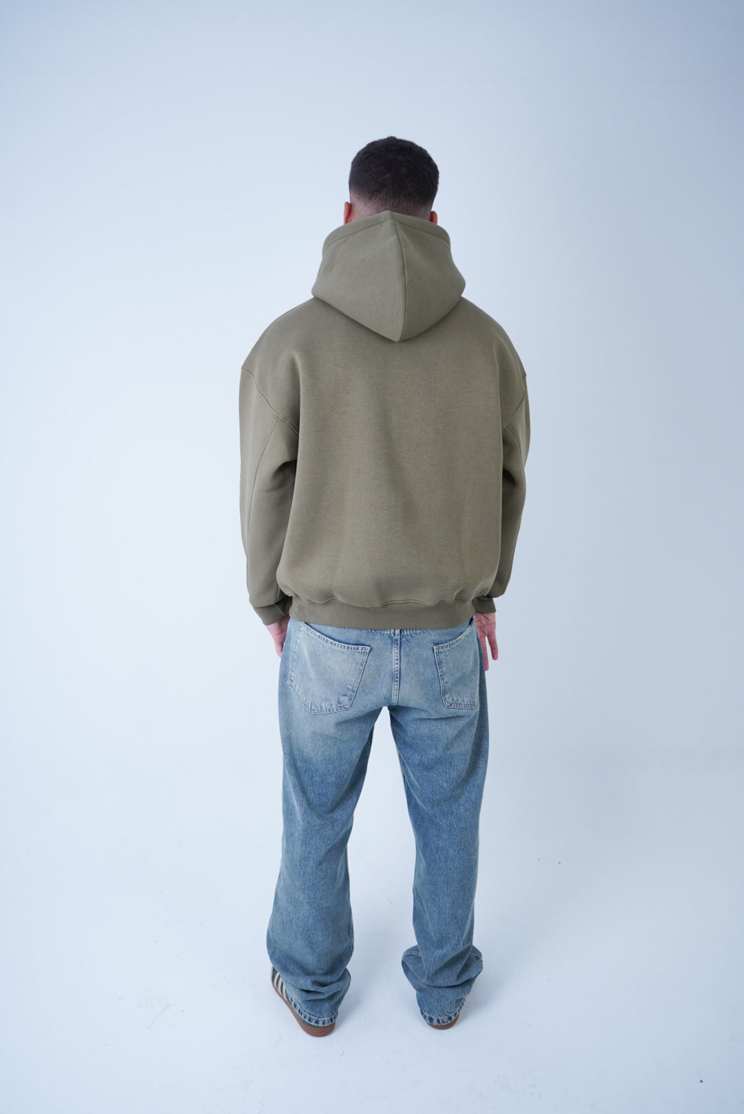 Olive Relaxed Fit Hoodie