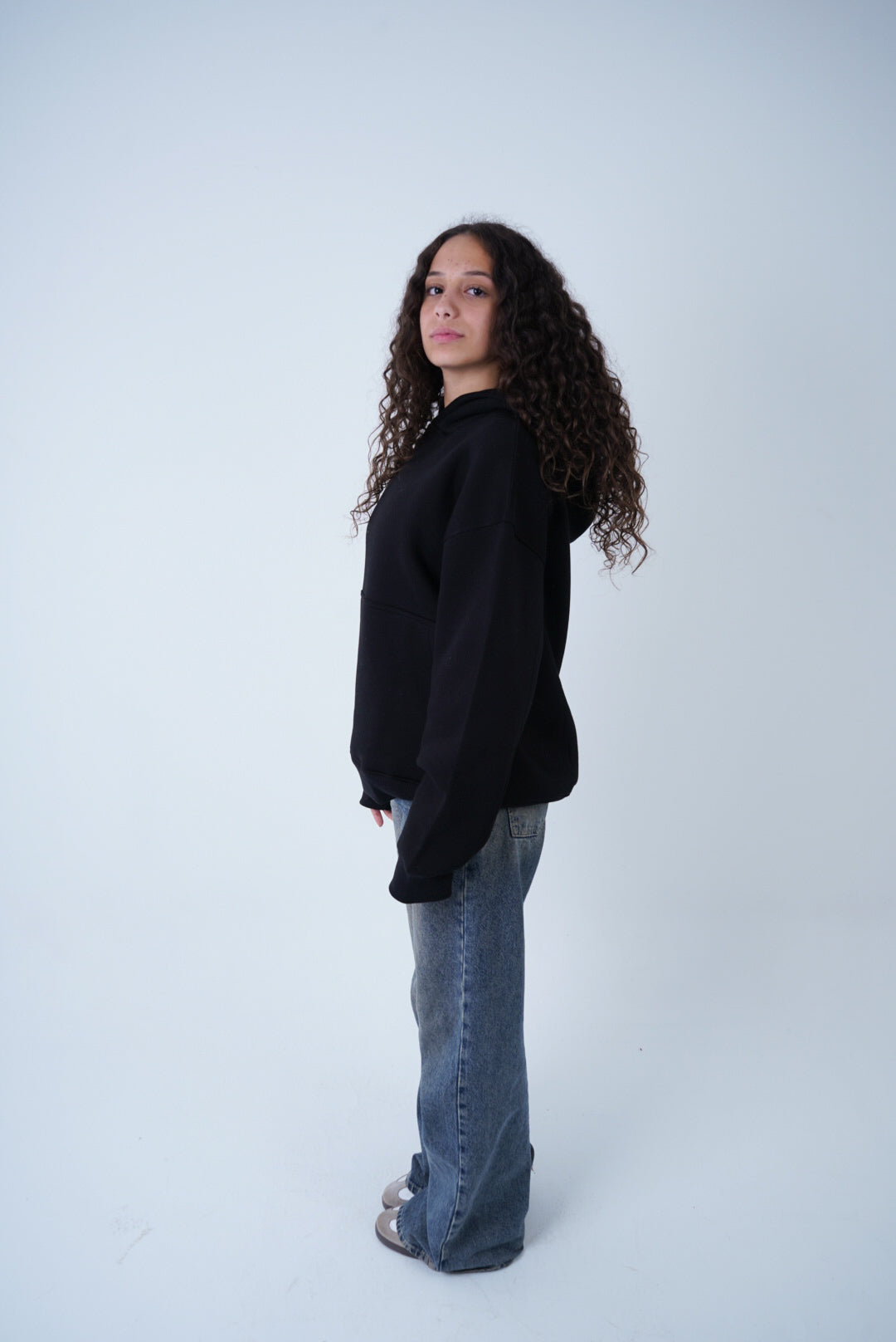 Black Relaxed Fit Hoodie