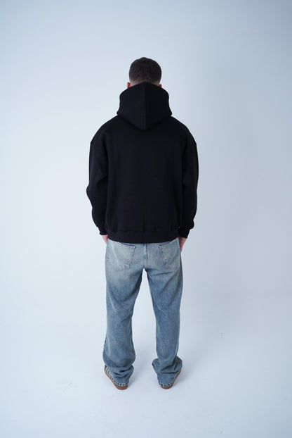Black Relaxed Fit Hoodie