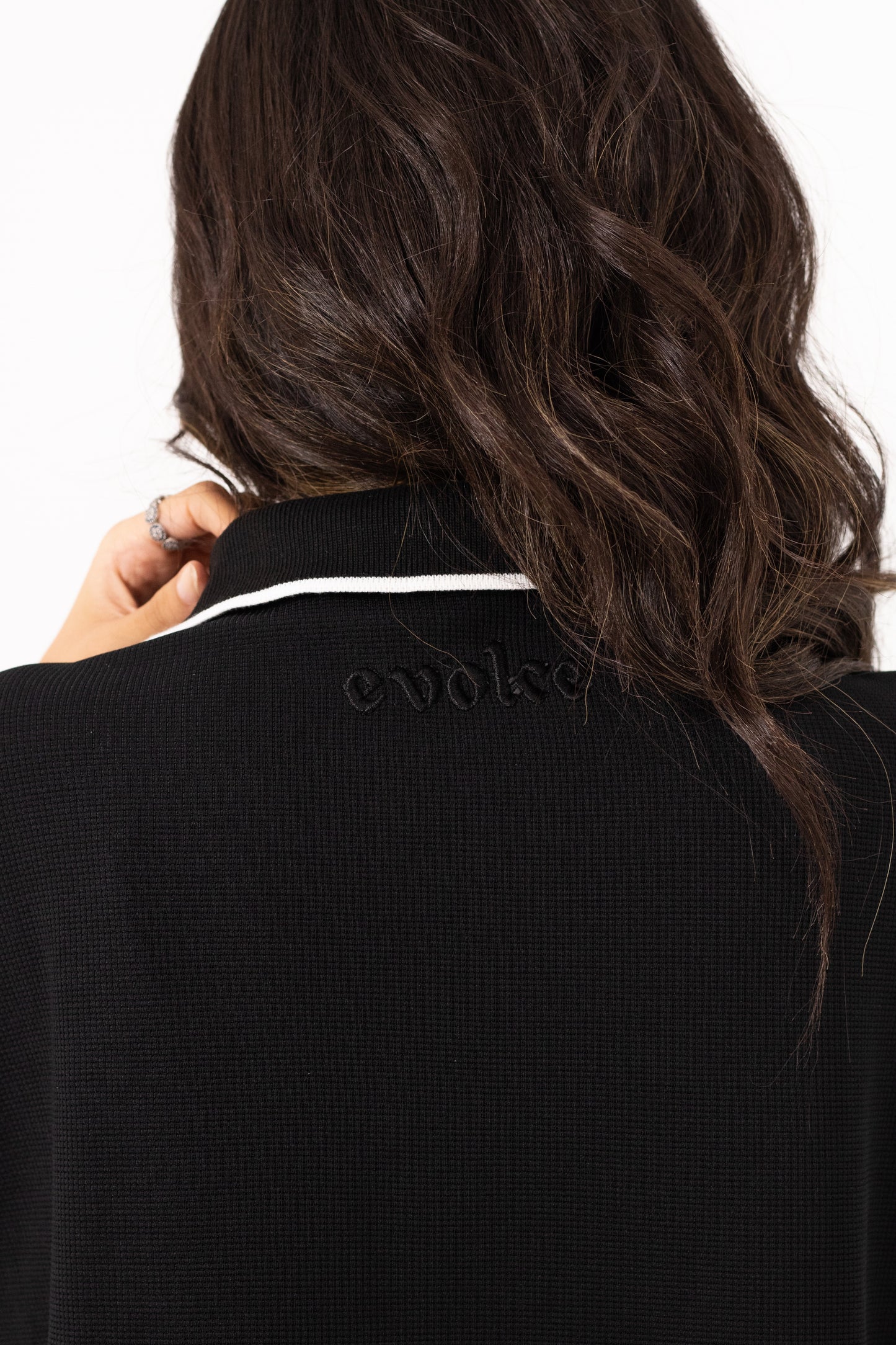 Black Quarter Zip-Up