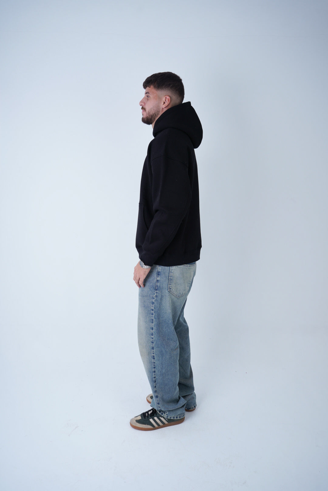 Black Relaxed Fit Hoodie