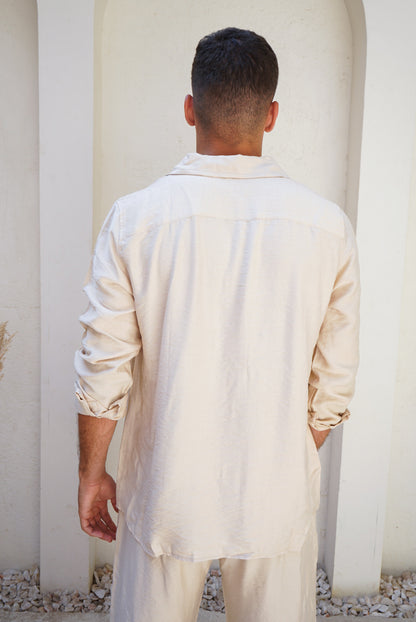 Beige Linen Shirt