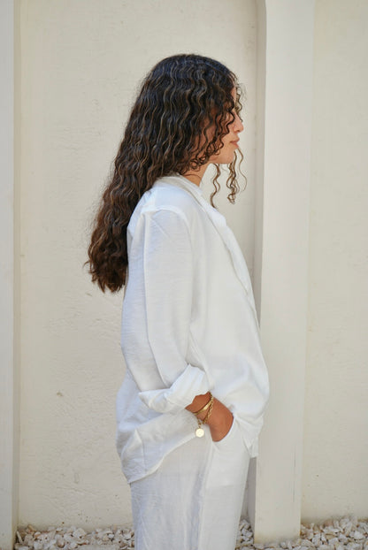 White Linen Shirt